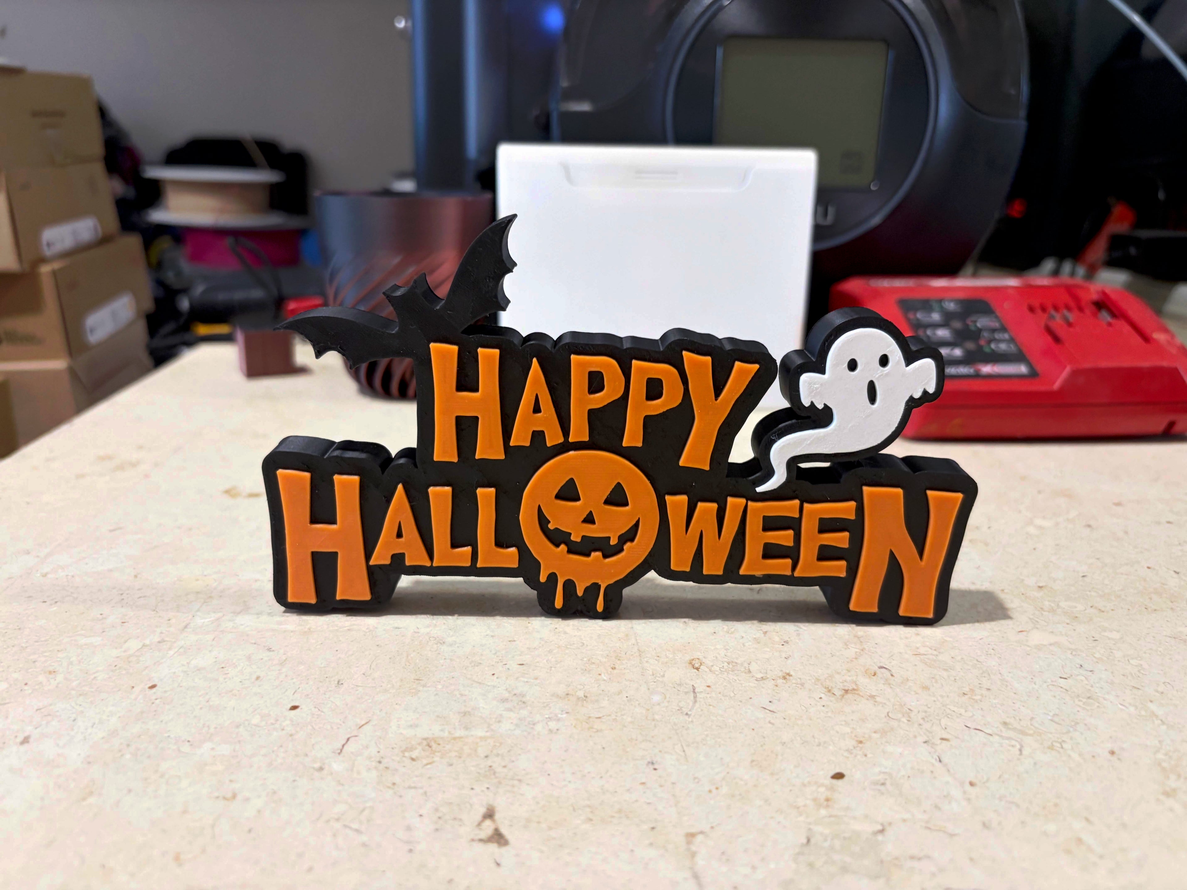 Happy halloween sign