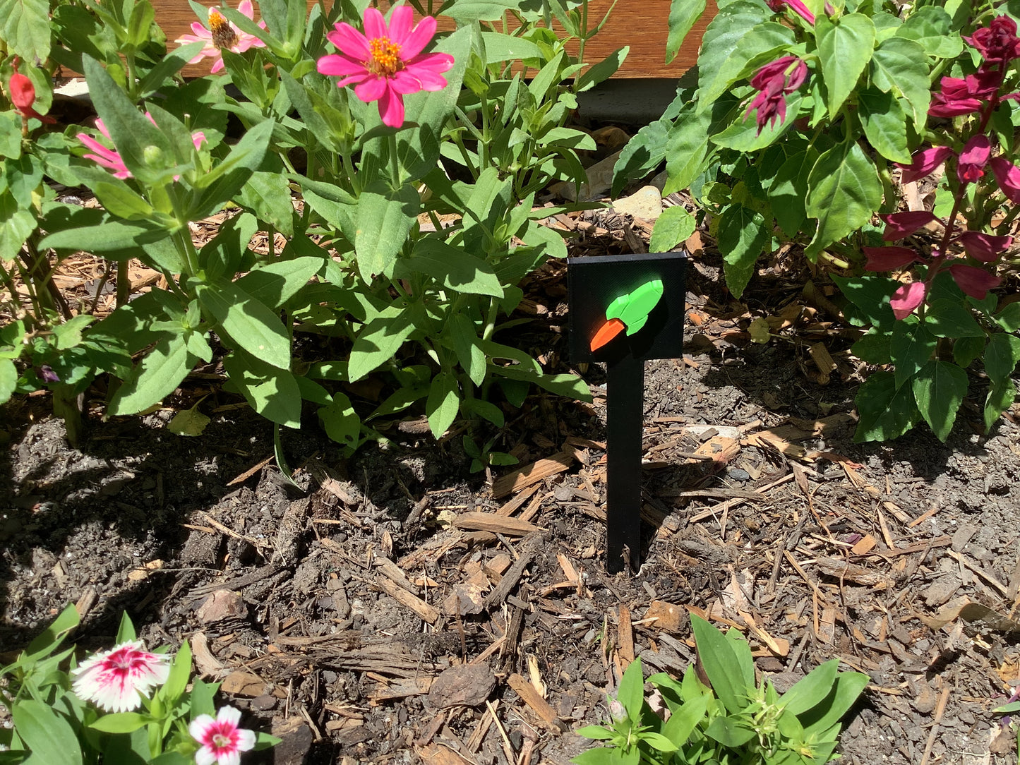 Humorous "Rocket" Garden Sign