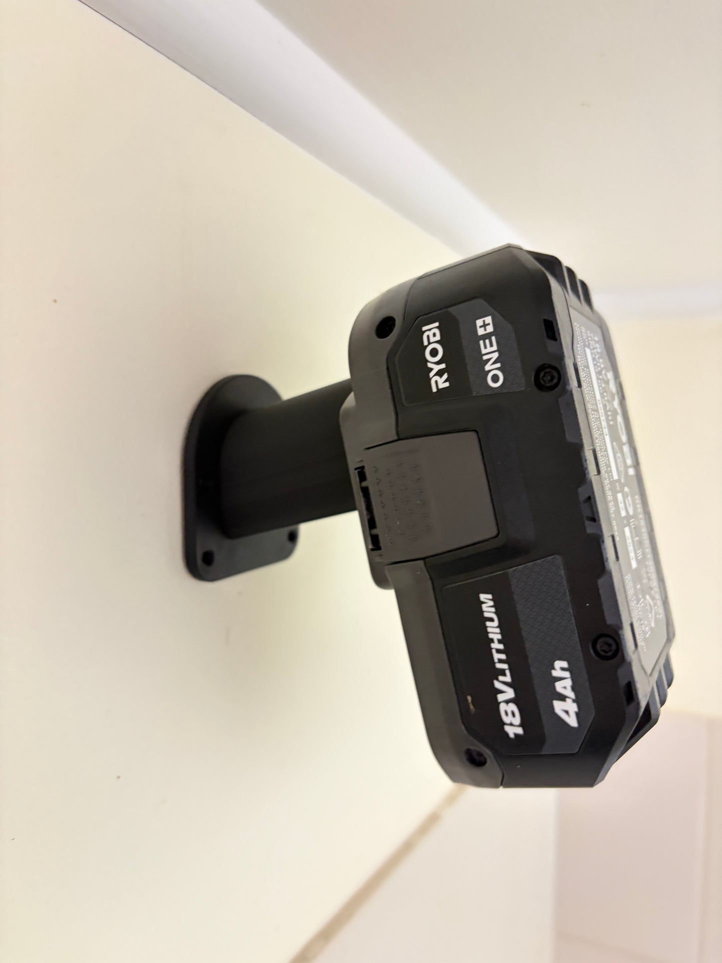Wall Mount Battery Holder Compatible with Ryobi 18V ONE+
