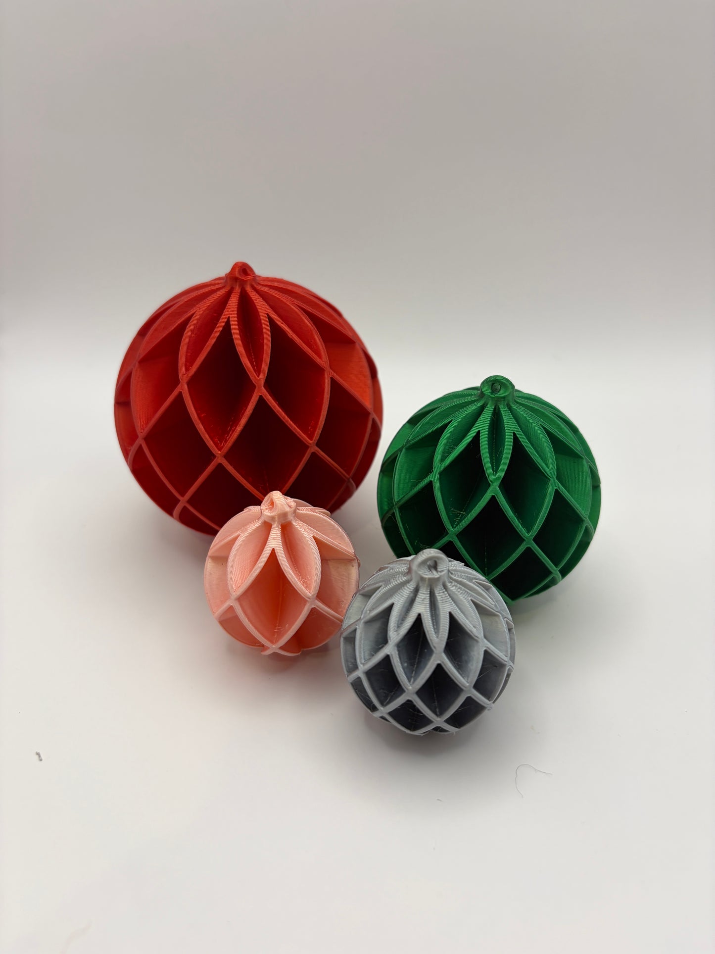 Modern Ribbed Christmas Baubles (Sold Separately)