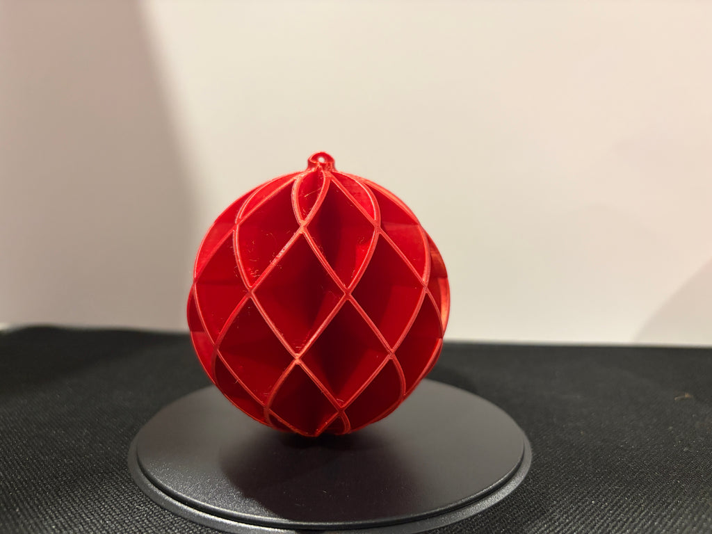 Modern Ribbed Christmas baubles