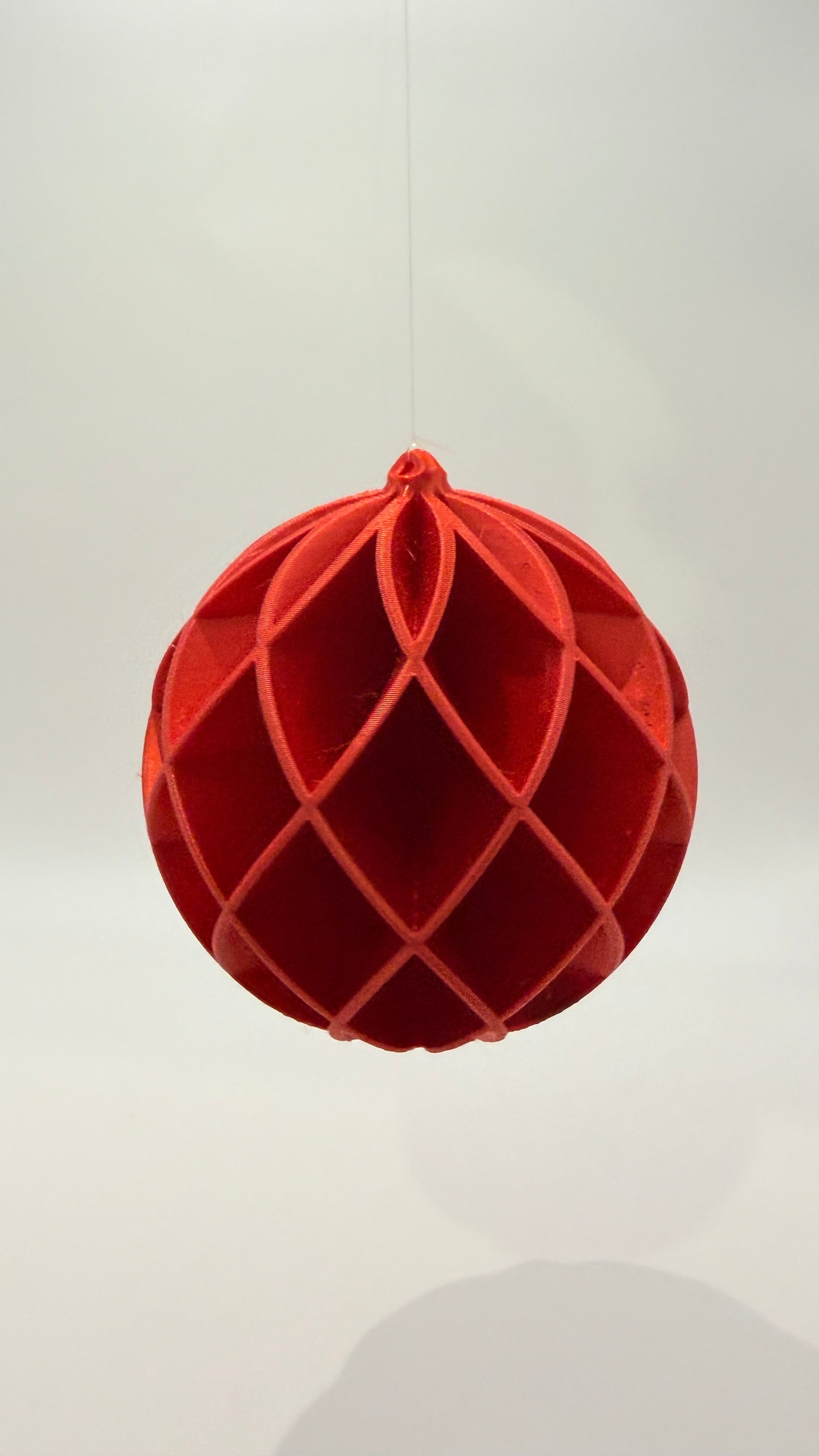Modern Ribbed Christmas baubles