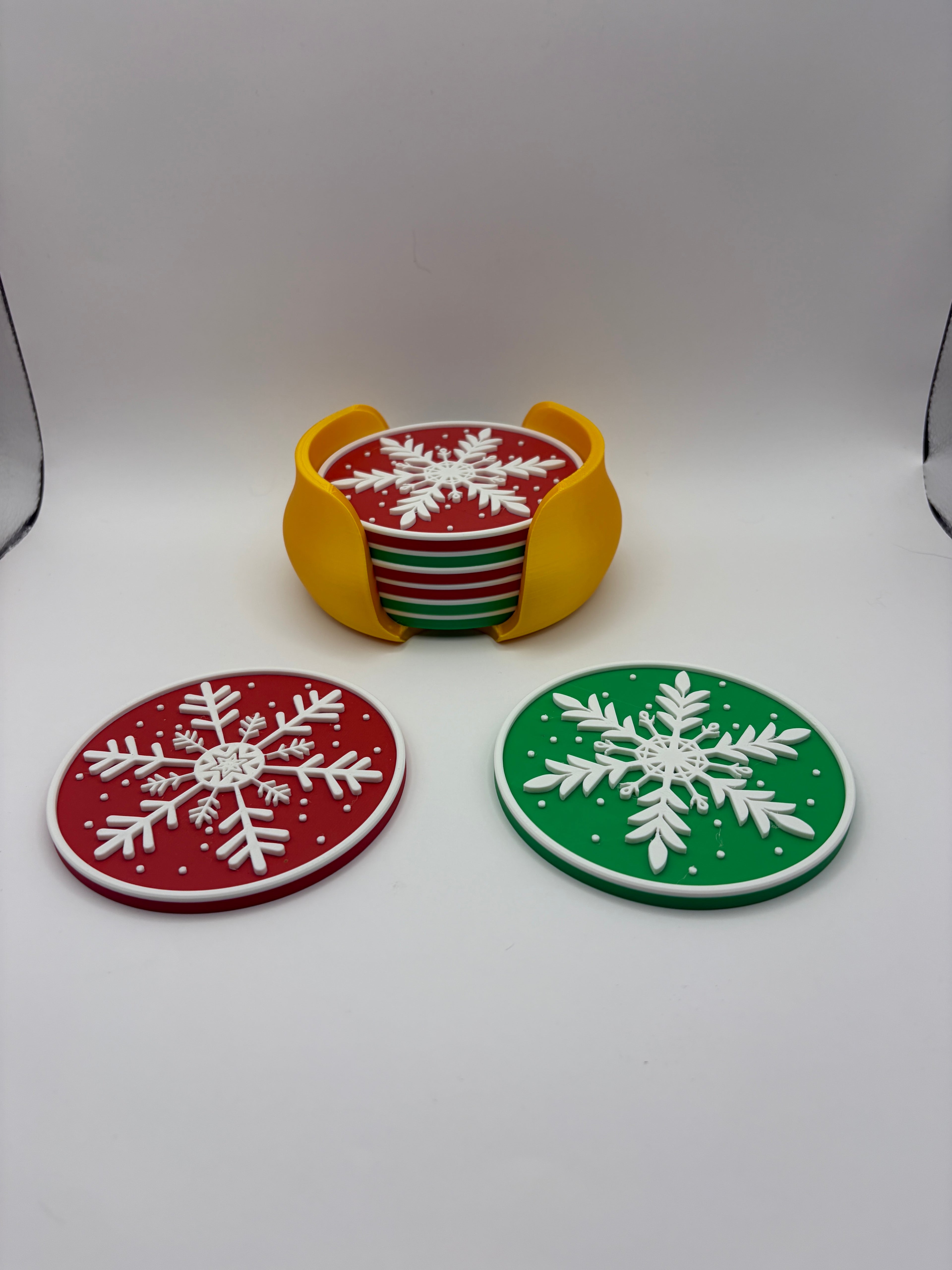 Christmas Snowflake Coaster Set