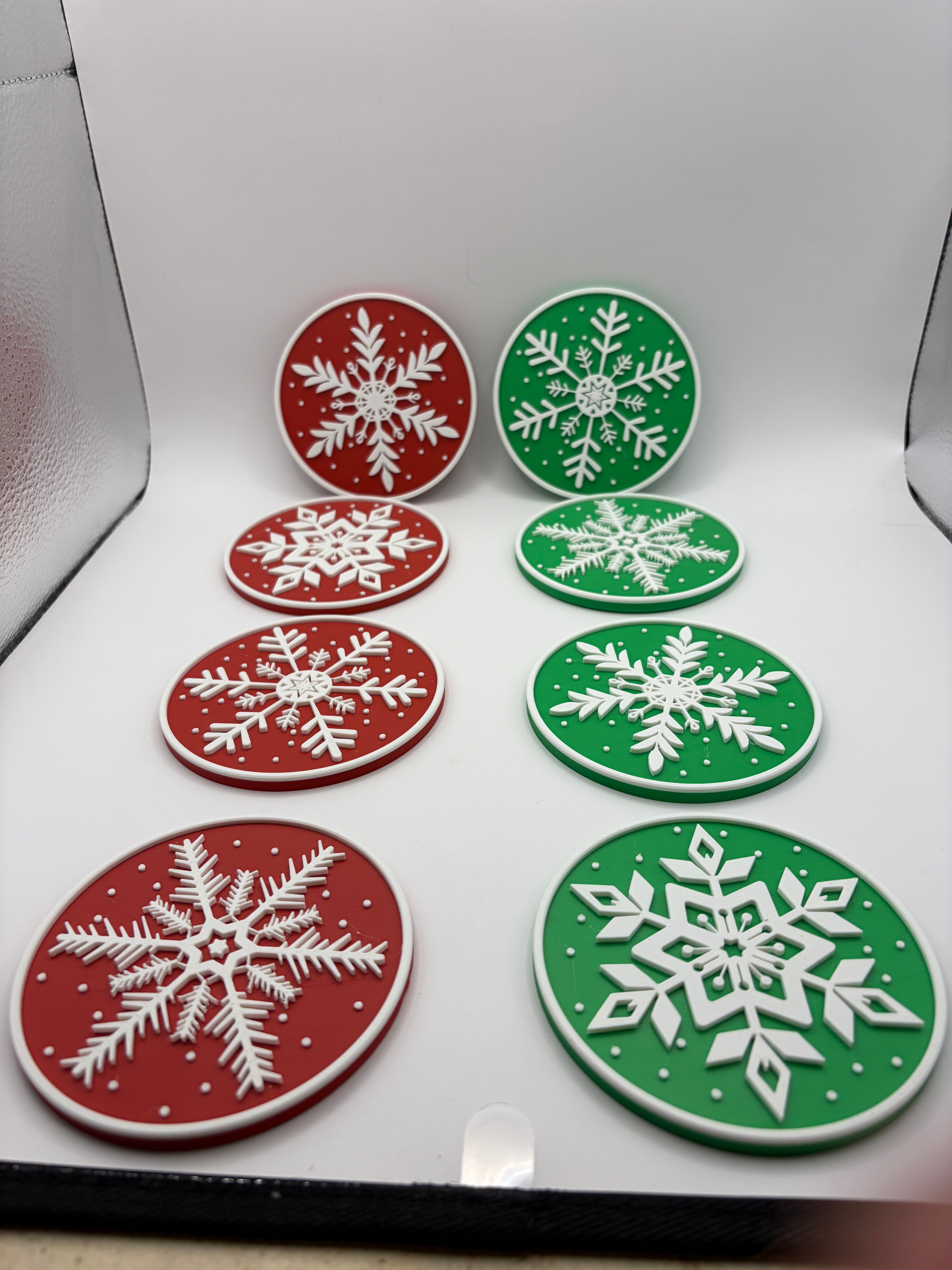 Christmas Snowflake Coaster Set