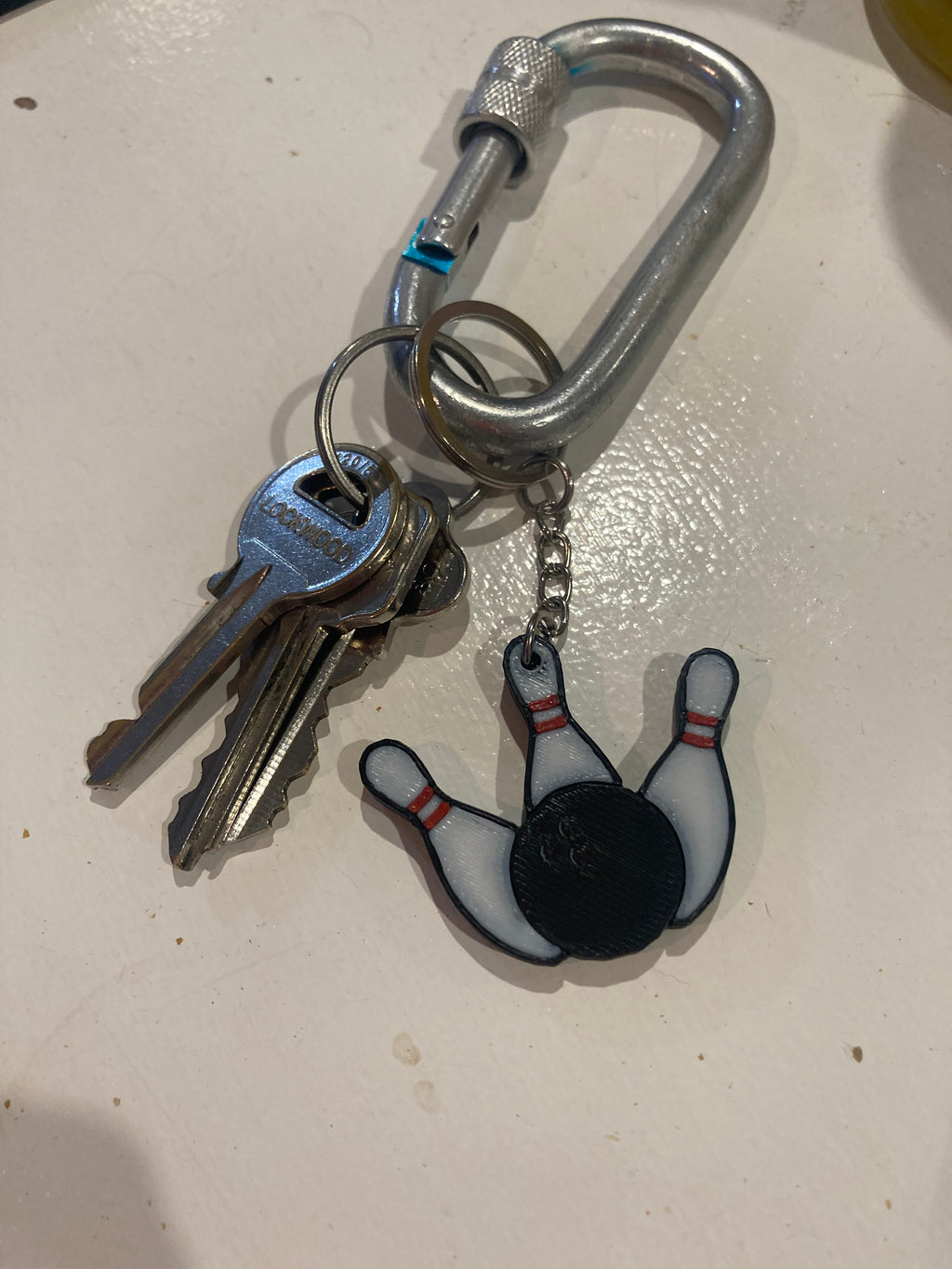 3 Pack Ten Pin Bowling Key Ring