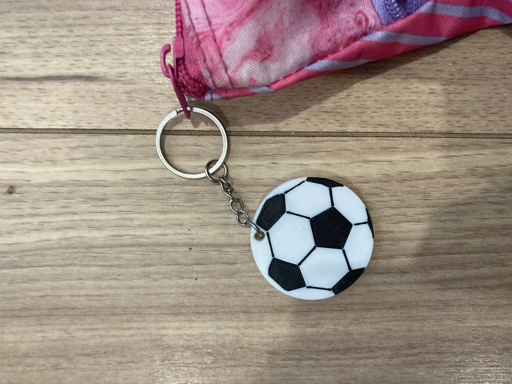 3 Pack Soccer Ball Key Ring