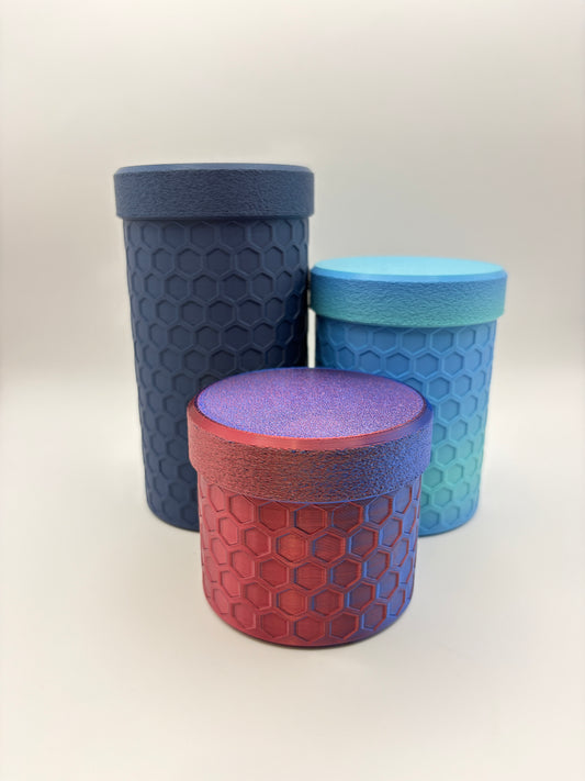 Hexagon Patterned Containers