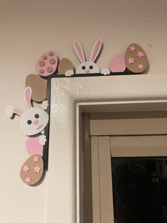 Cute Easter Bunny Door Corner