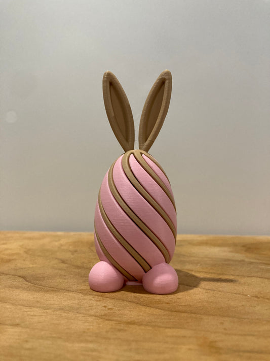Cute Spiral Easter Egg With Ears
