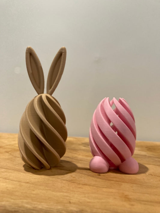 Cute Spiral Easter Egg With Ears