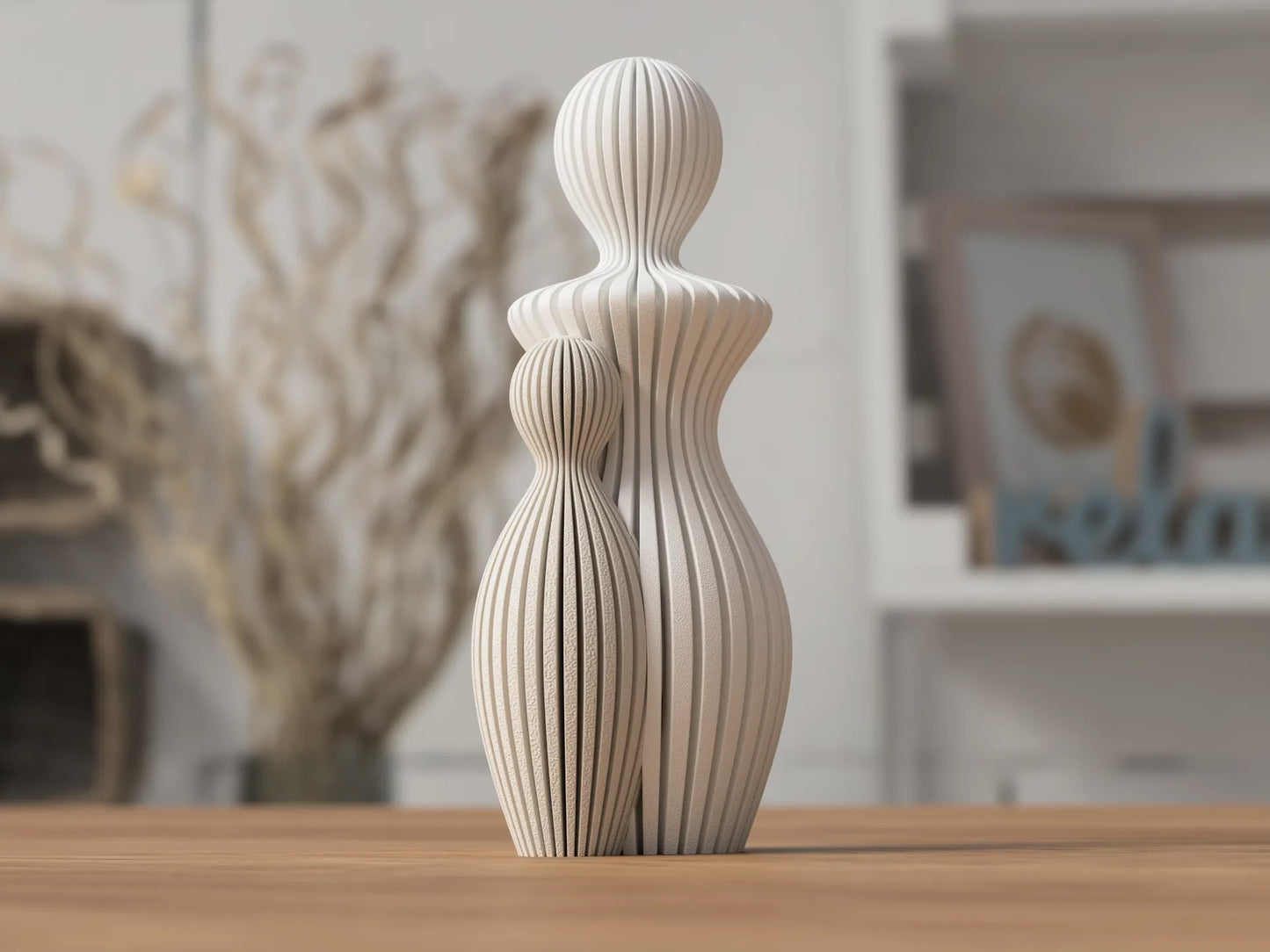 Modern Mothers day statues (1-3 Children) customizable colours